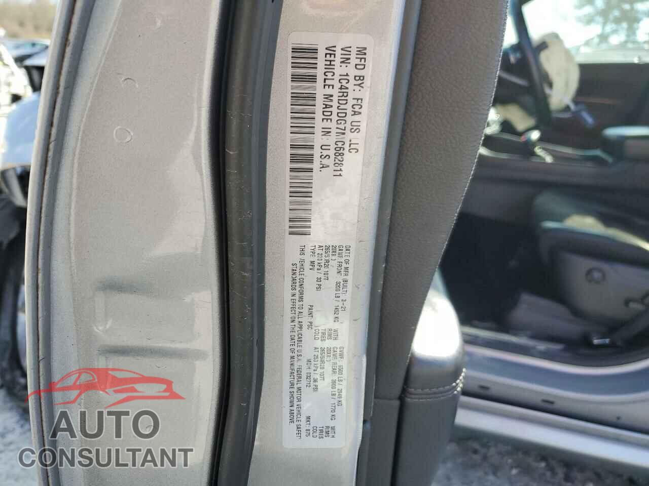 DODGE DURANGO 2021 - 1C4RDJDG7MC682811
