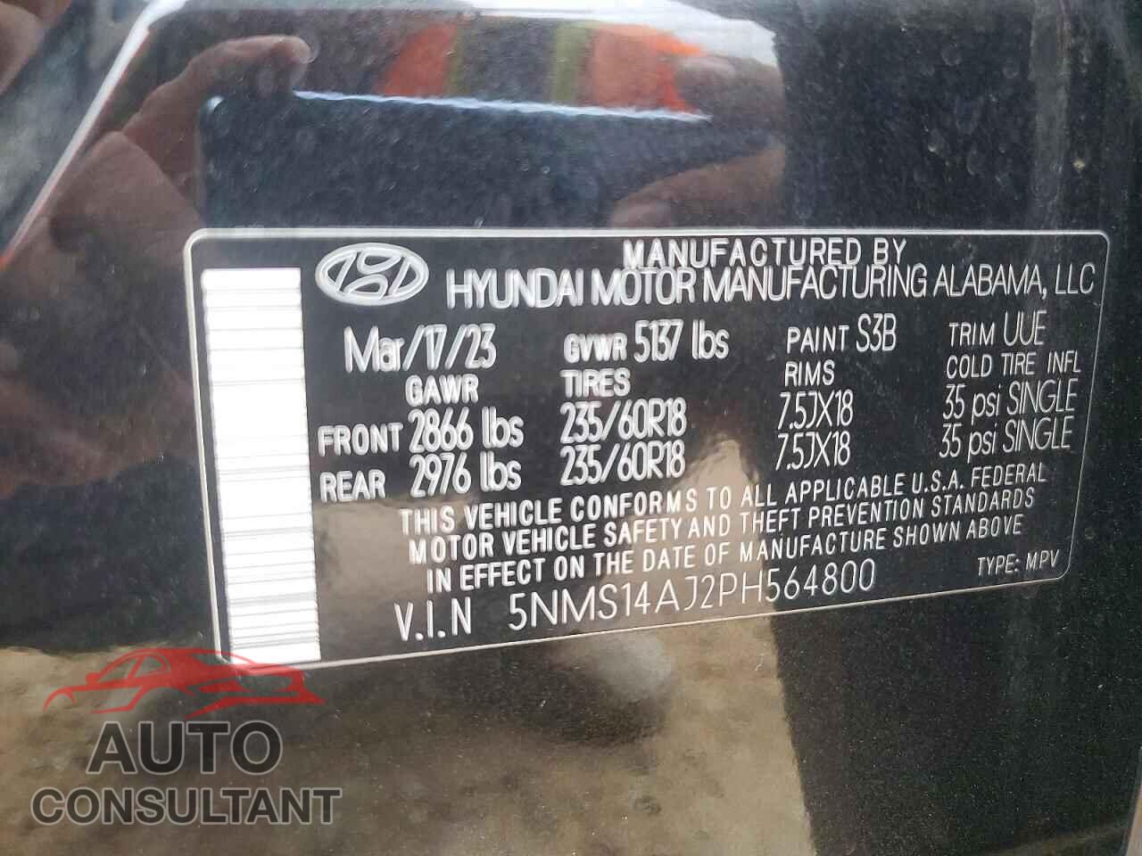 HYUNDAI SANTA FE 2023 - 5NMS14AJ2PH564800