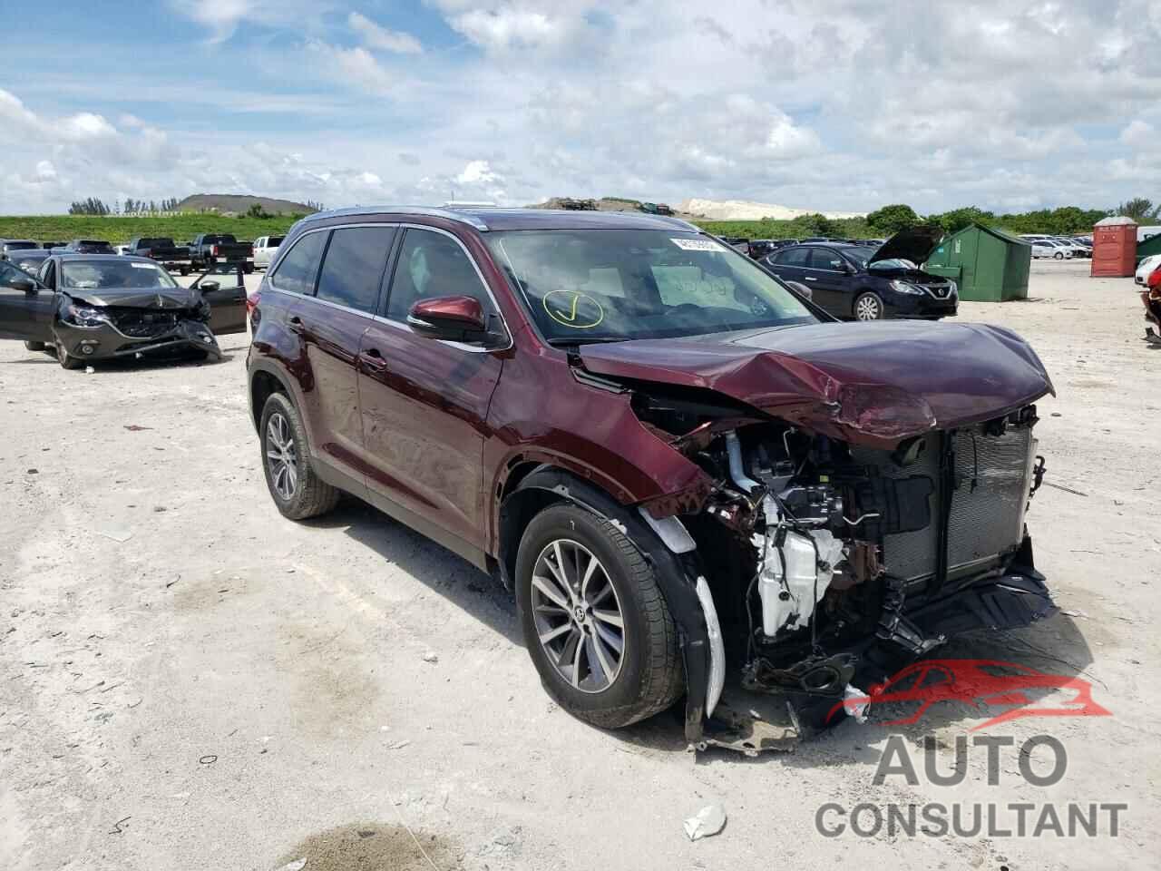 TOYOTA HIGHLANDER 2019 - 5TDKZRFH6KS336543