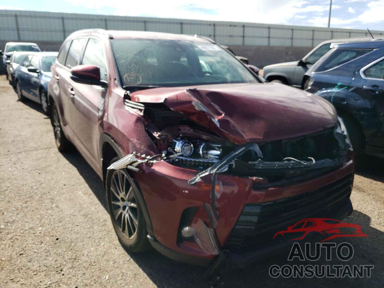 TOYOTA HIGHLANDER 2017 - 5TDJZRFH4HS479690