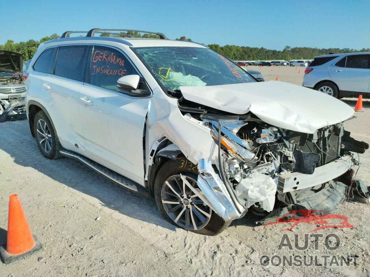 TOYOTA HIGHLANDER 2017 - 5TDKZRFH4HS523711