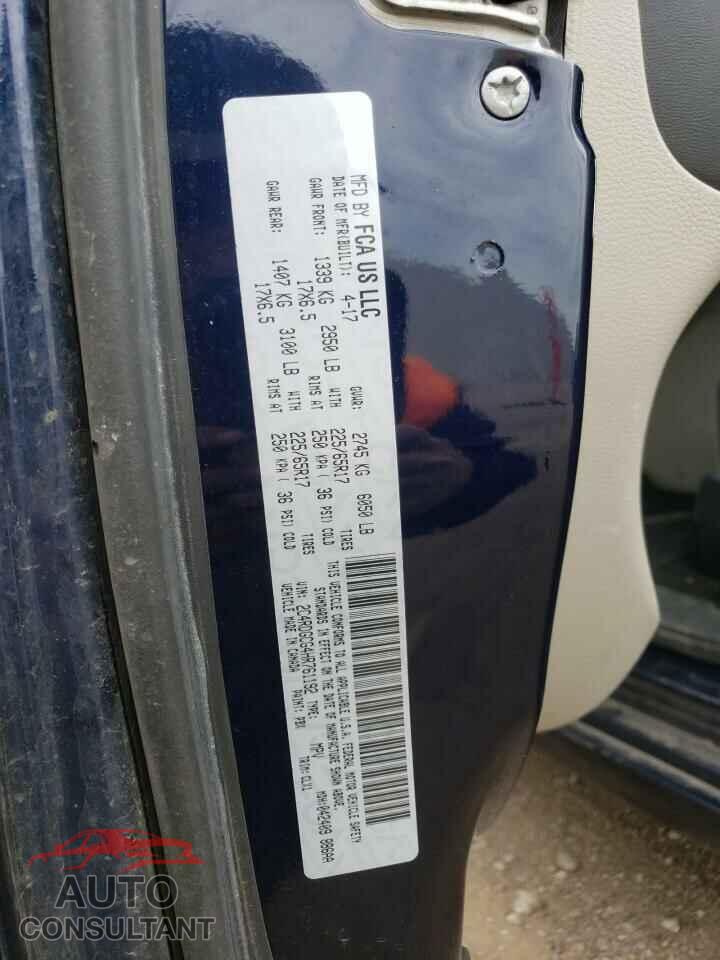 DODGE CARAVAN 2017 - 2C4RDGCG4HR761192