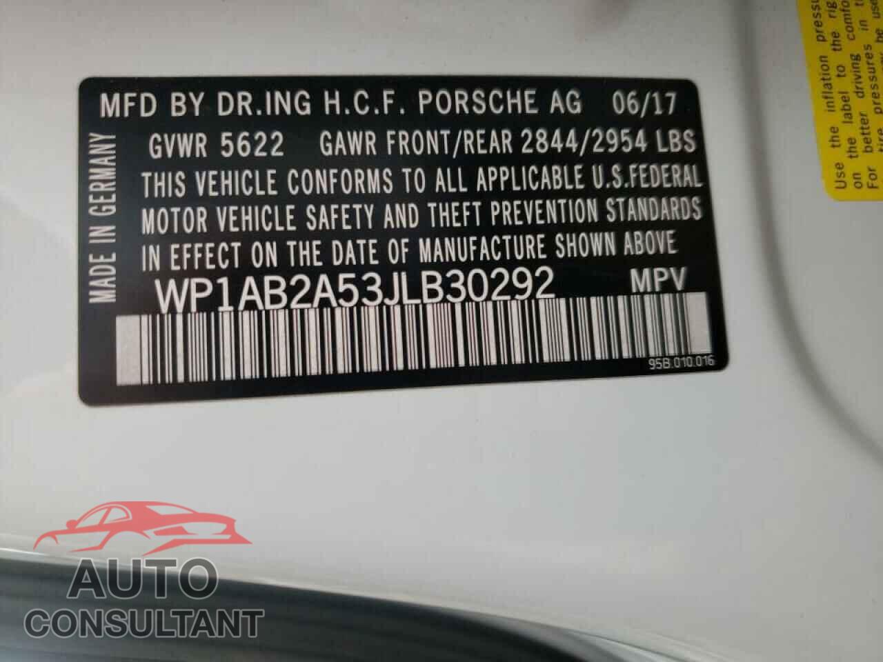 PORSCHE MACAN 2018 - WP1AB2A53JLB30292
