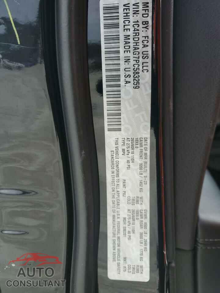 DODGE DURANGO 2023 - 1C4RDHAG7PC583259
