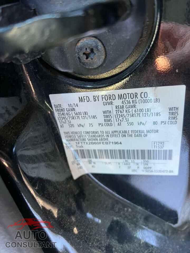 FORD F250 2015 - 1FT7X2B60FEB71964