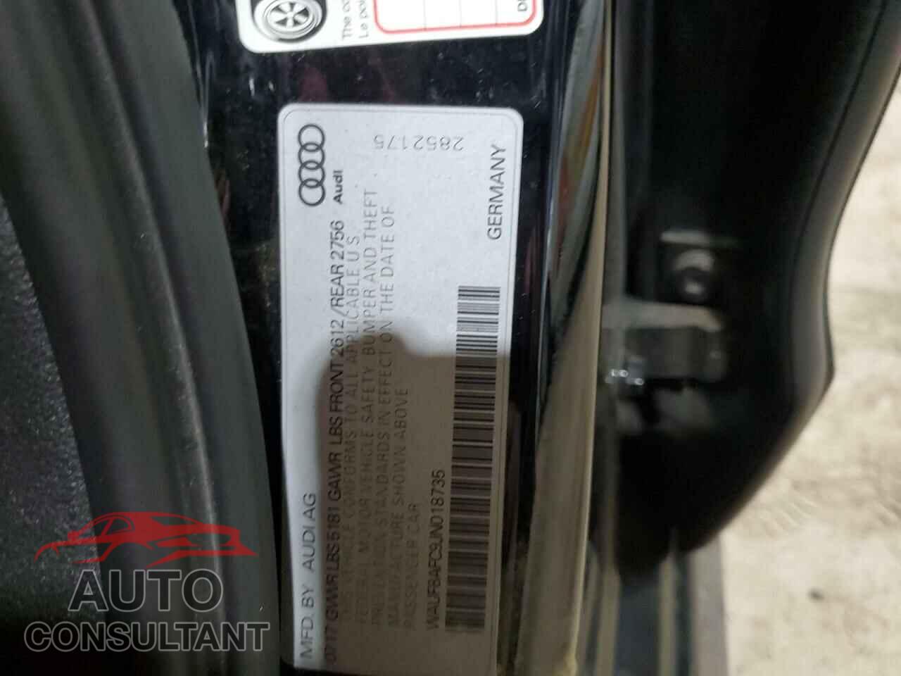 AUDI A6 2018 - WAUF8AFC9JN018735