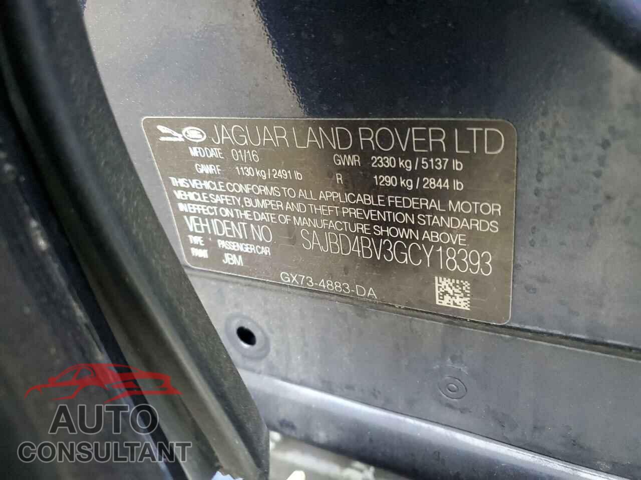 JAGUAR XF 2016 - SAJBD4BV3GCY18393