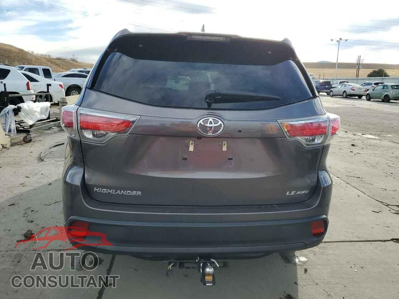 TOYOTA HIGHLANDER 2016 - 5TDBKRFH9GS281162