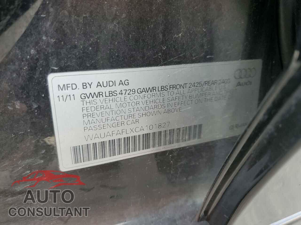 AUDI A4 2012 - WAUAFAFLXCA101827