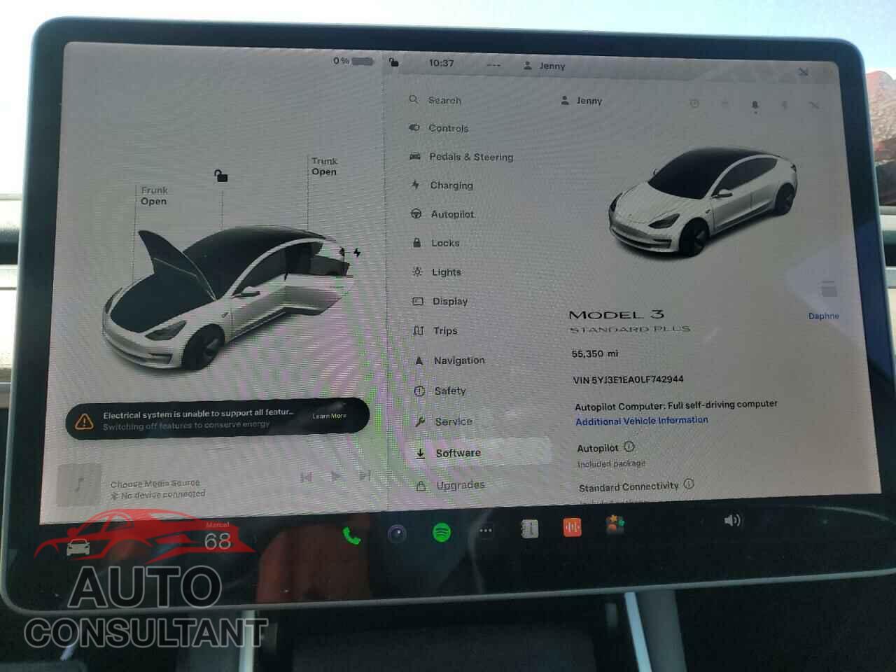 TESLA MODEL 3 2020 - 5YJ3E1EA0LF742944