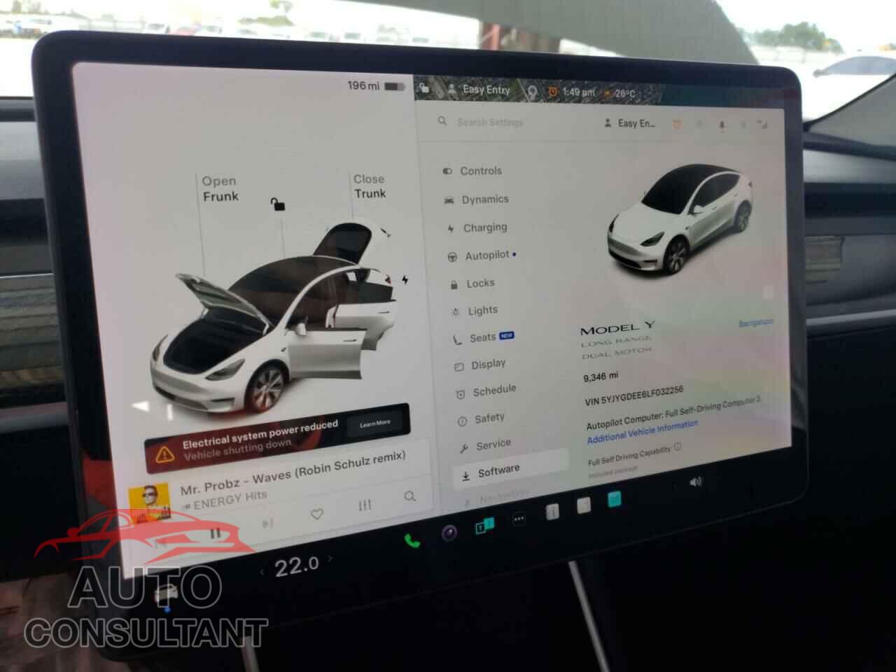 TESLA MODEL Y 2020 - 5YJYGDEE6LF032256
