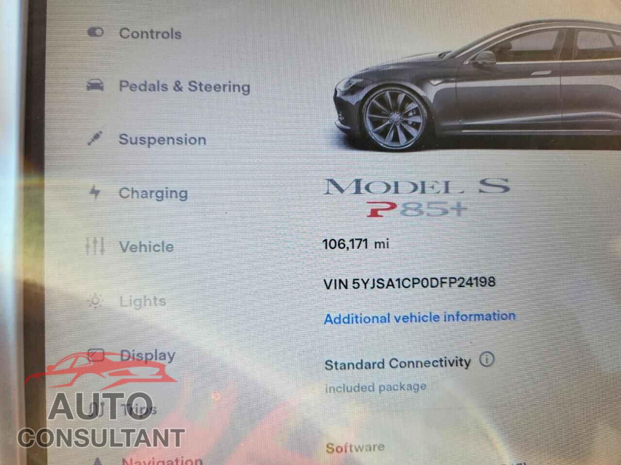 TESLA MODEL S 2013 - 5YJSA1CP0DFP24198