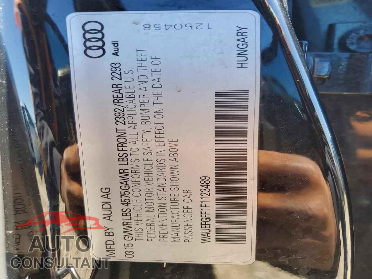 AUDI A3 2015 - WAUEFGFF1F1123489