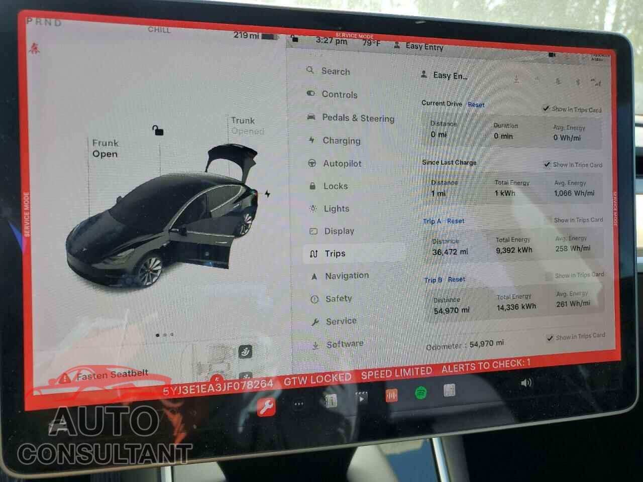 TESLA MODEL 3 2018 - 5YJ3E1EA3JF078264