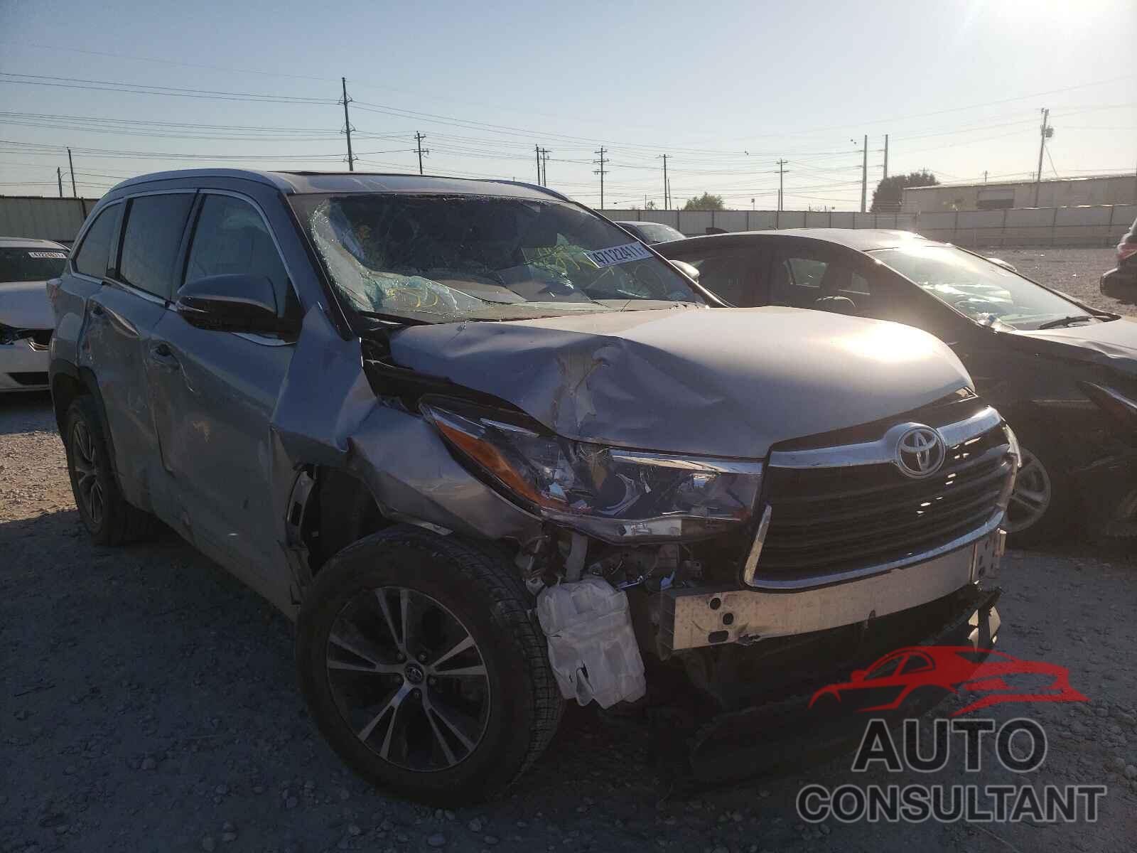 TOYOTA HIGHLANDER 2016 - 5TDKKRFH5GS180037