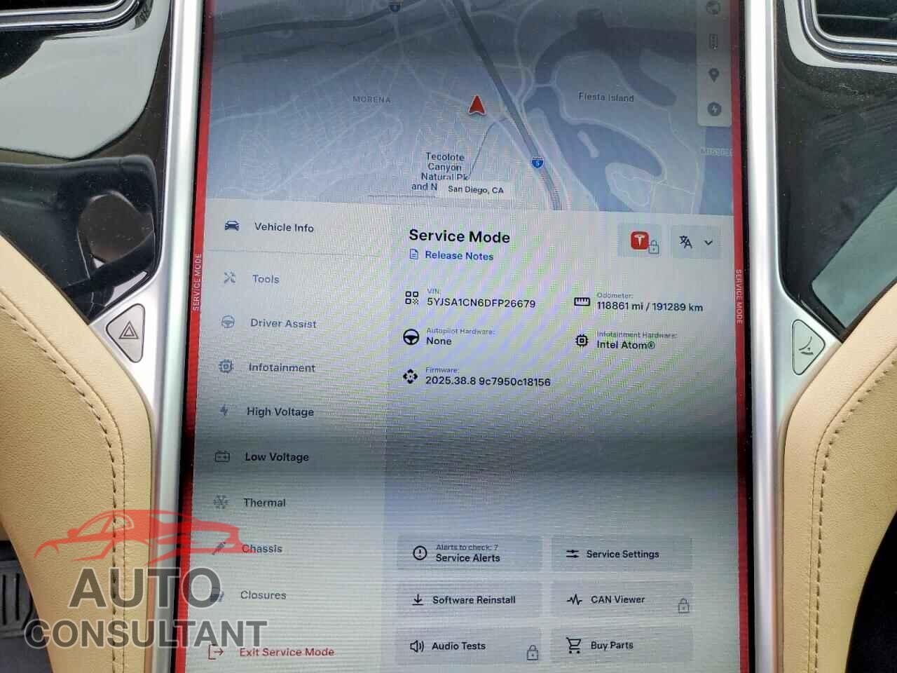 TESLA MODEL S 2013 - 5YJSA1CN6DFP26679