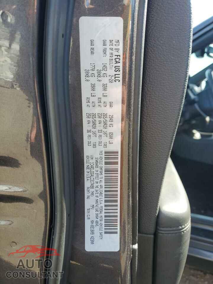 DODGE DURANGO 2020 - 1C4RDJDG4LC317498