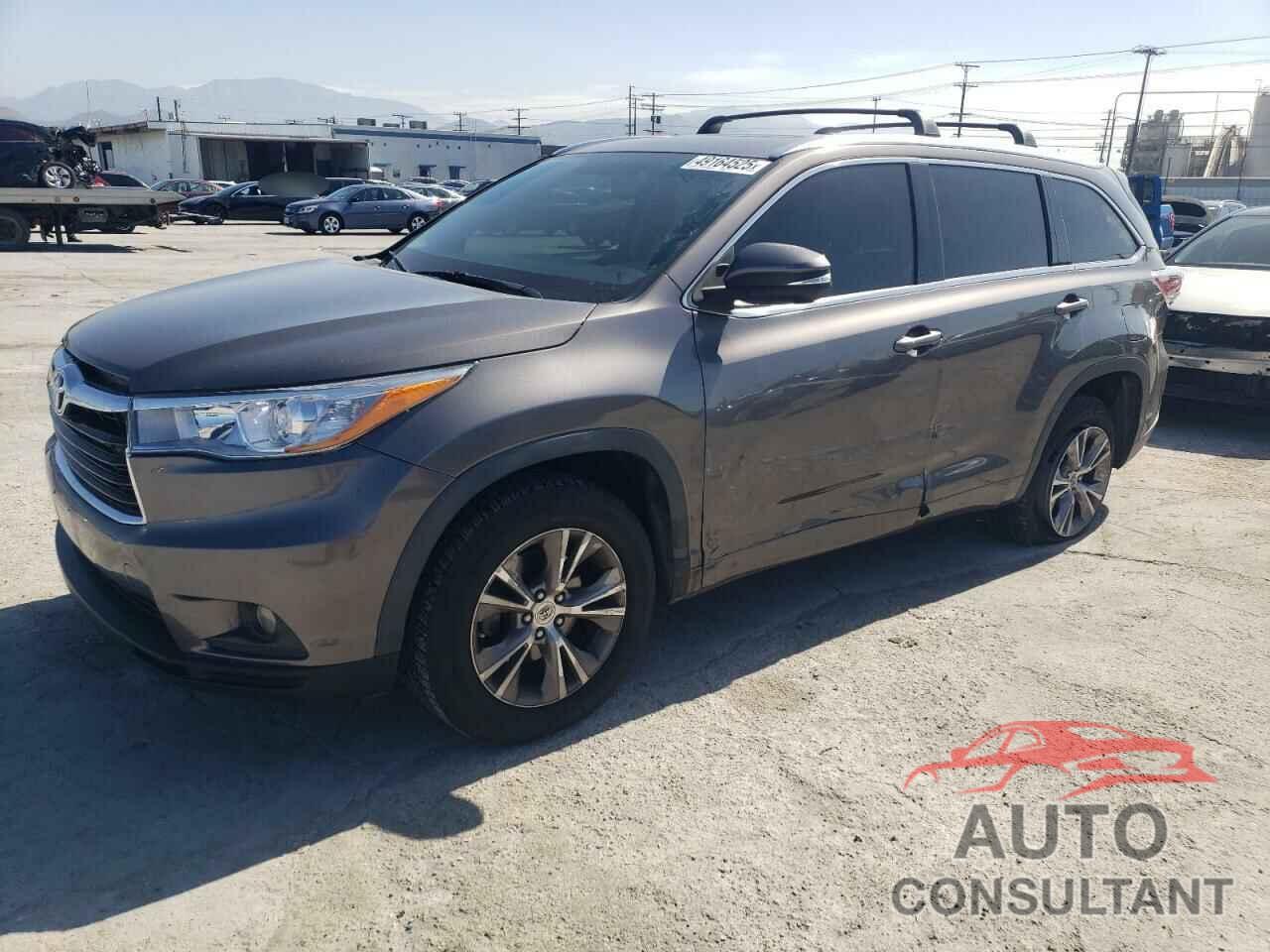 TOYOTA HIGHLANDER 2015 - 5TDKKRFH9FS039843