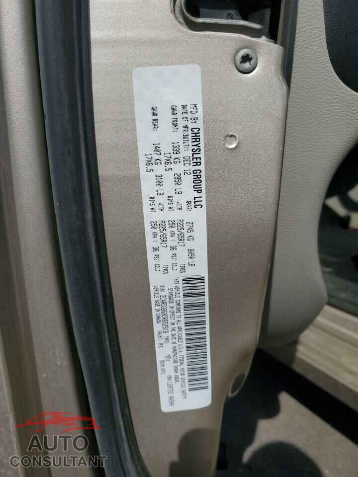 DODGE CARAVAN 2013 - 2C4RDGBG0DR652918