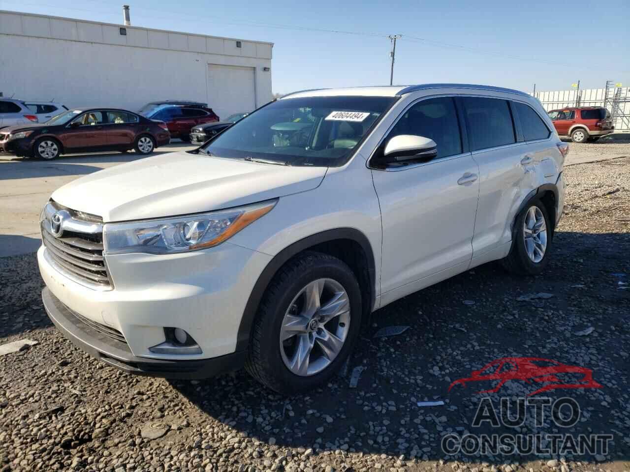 TOYOTA HIGHLANDER 2016 - 5TDDKRFH4GS272300