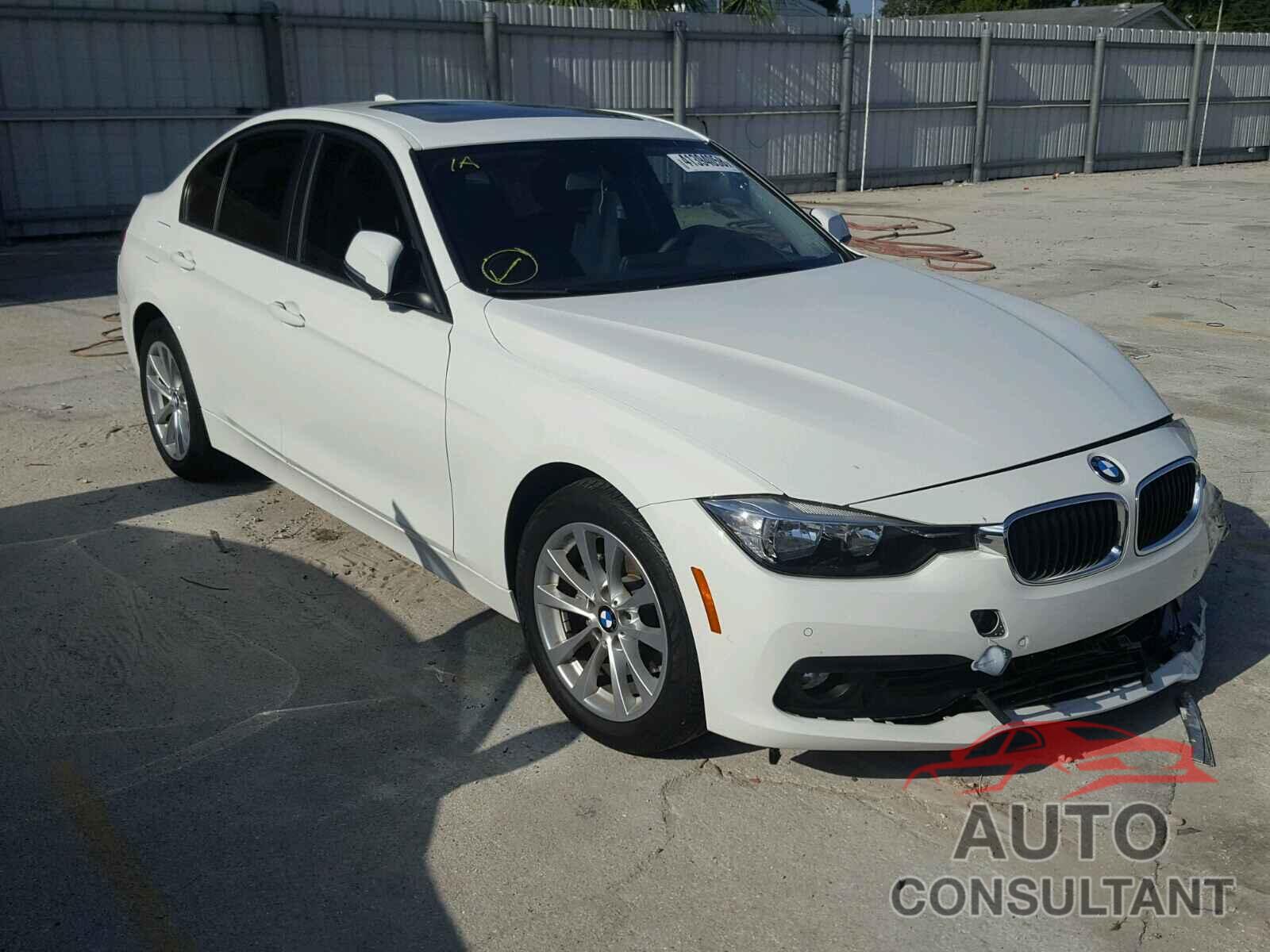 BMW 3 SERIES 2017 - WBA8E1G59HNU13008