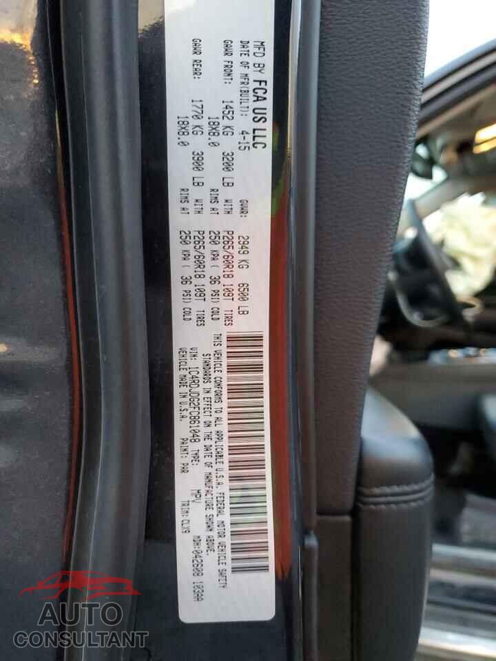 DODGE DURANGO 2015 - 1C4RDJDG2FC861048