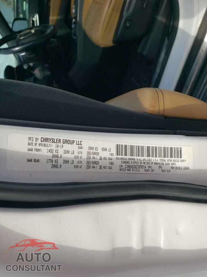 DODGE DURANGO 2014 - 1C4RDHEG3EC979714