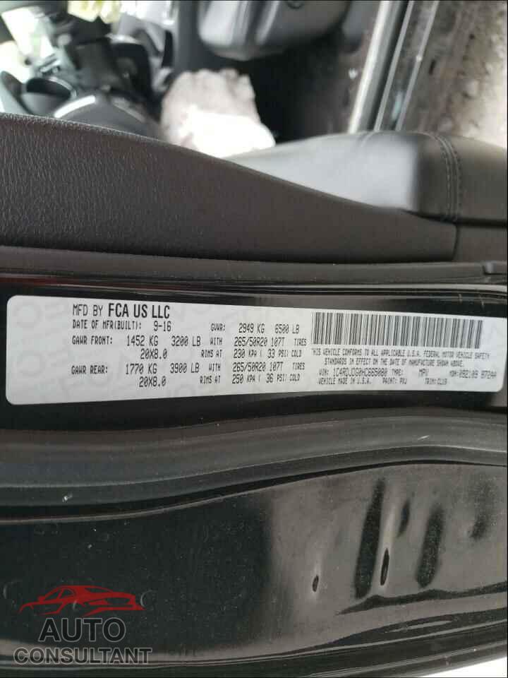 DODGE DURANGO 2017 - 1C4RDJDG0HC665080