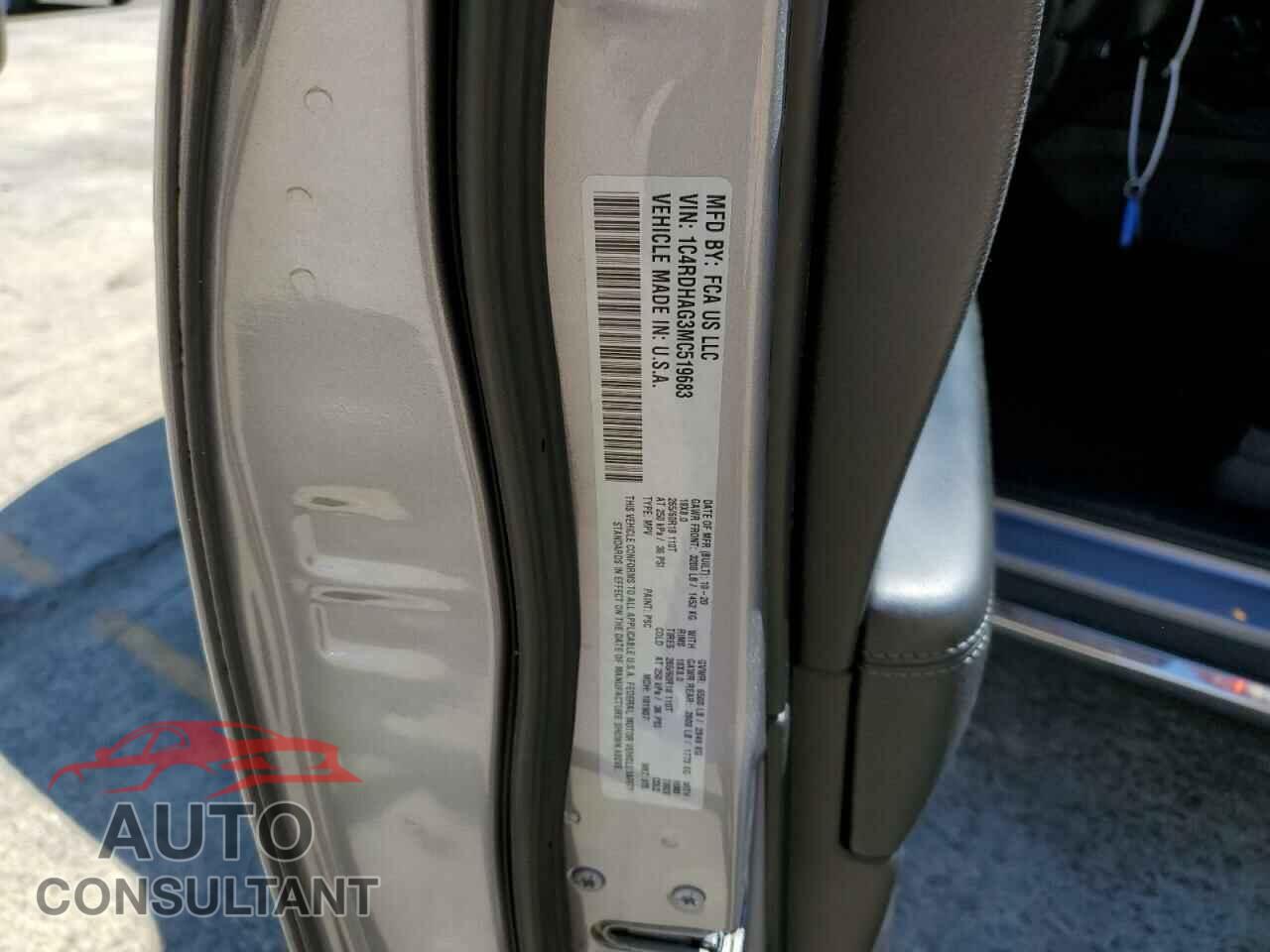 DODGE DURANGO 2021 - 1C4RDHAG3MC519683