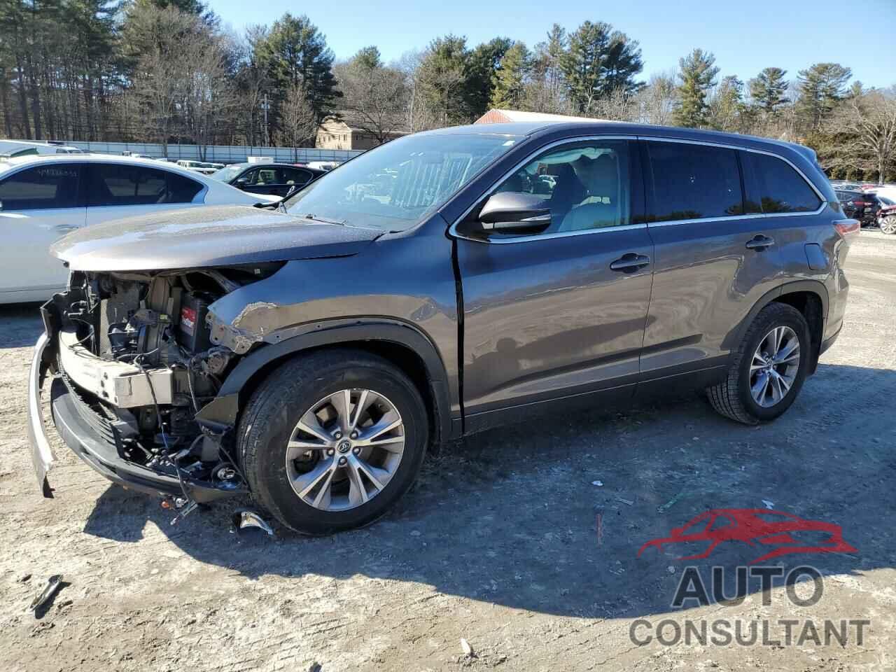 TOYOTA HIGHLANDER 2016 - 5TDBKRFH9GS258058