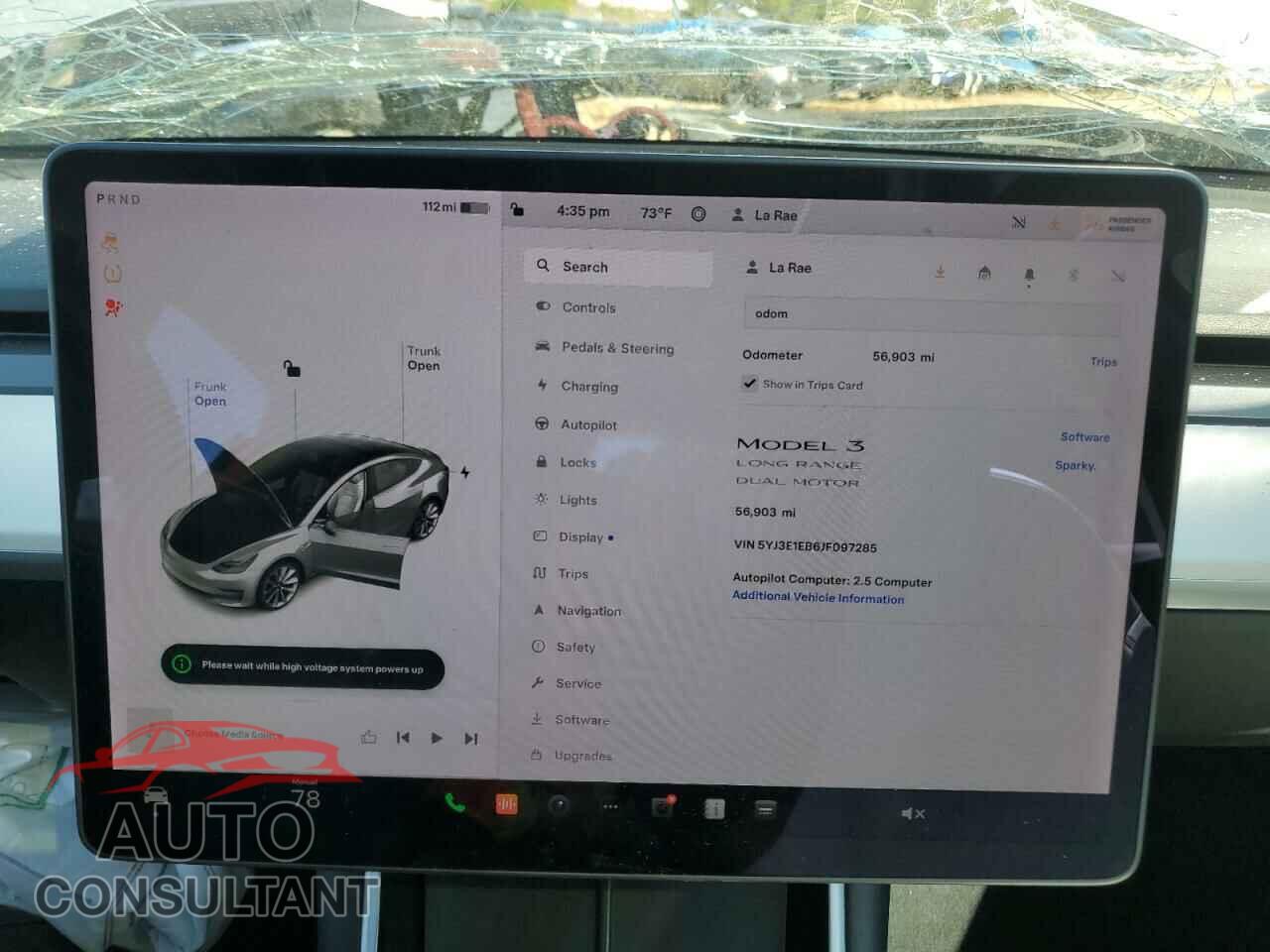 TESLA MODEL 3 2018 - 5YJ3E1EB6JF097285