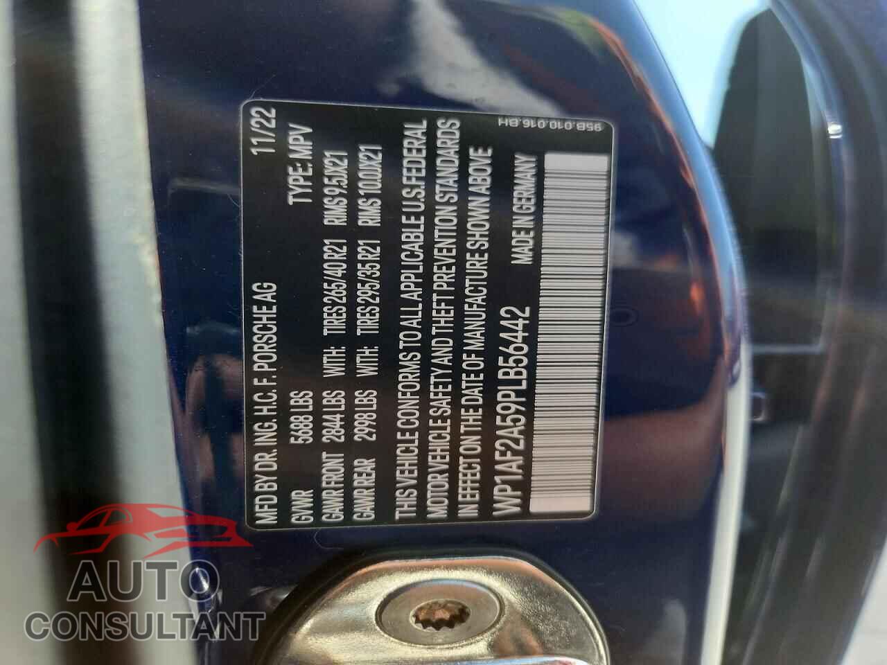 PORSCHE MACAN 2023 - WP1AF2A59PLB56442