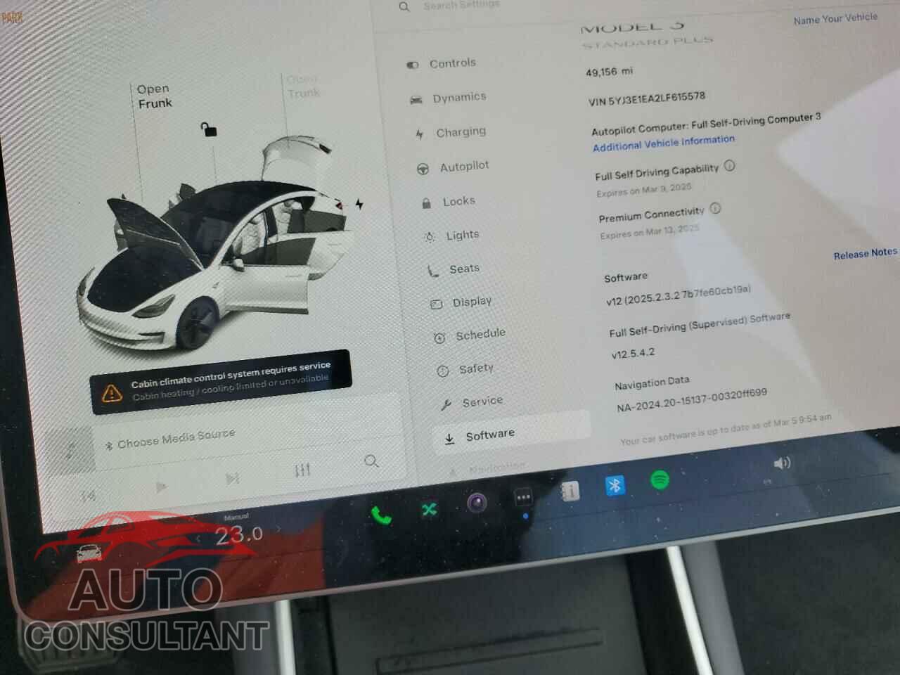 TESLA MODEL 3 2020 - 5YJ3E1EA2LF615578