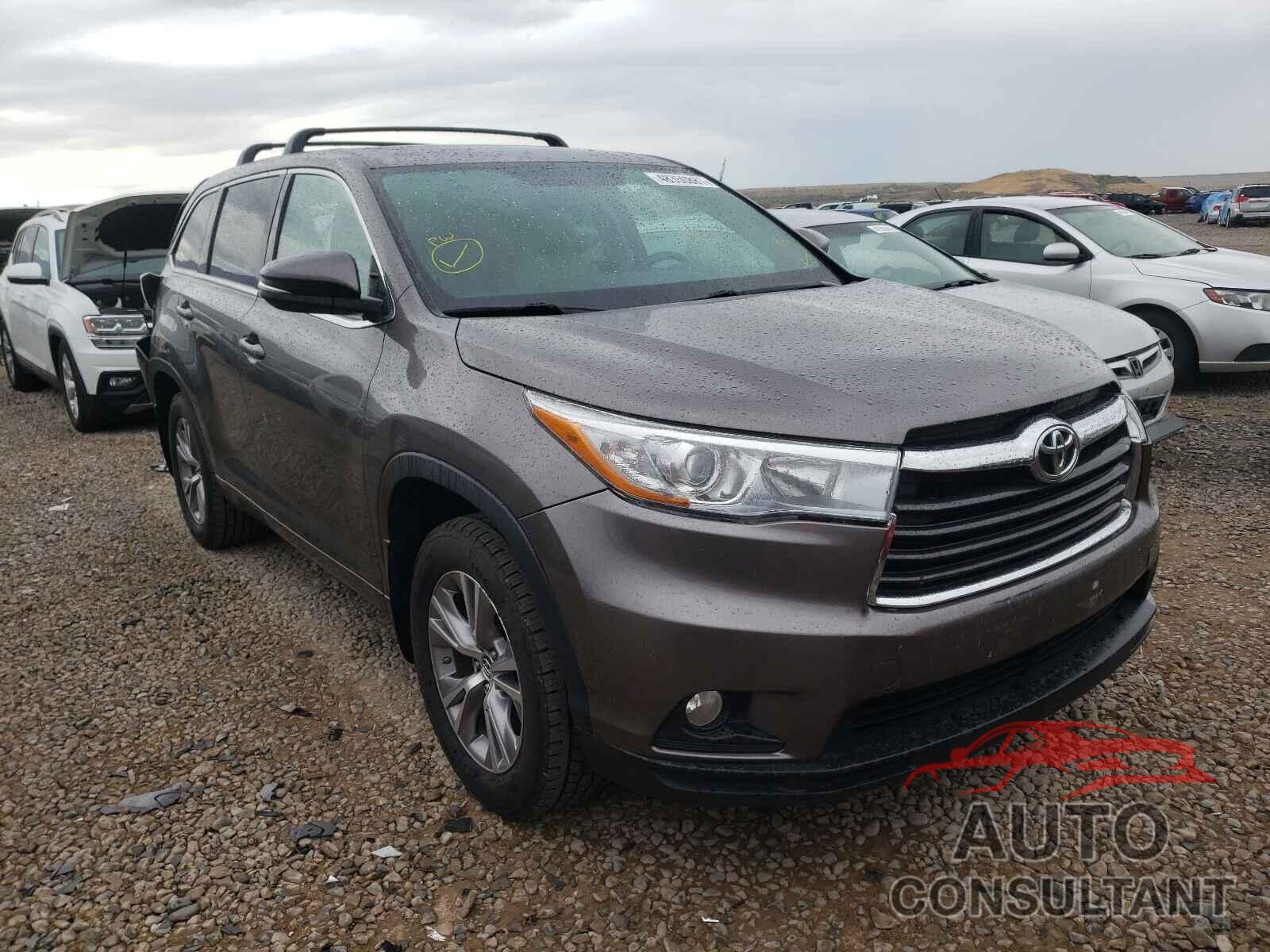 TOYOTA HIGHLANDER 2016 - 5TDBKRFHXGS295409