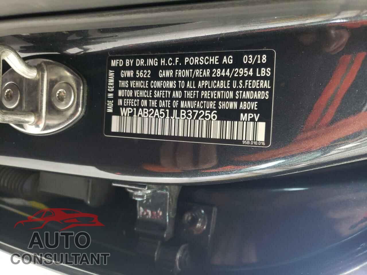 PORSCHE MACAN 2018 - WP1AB2A51JLB37256