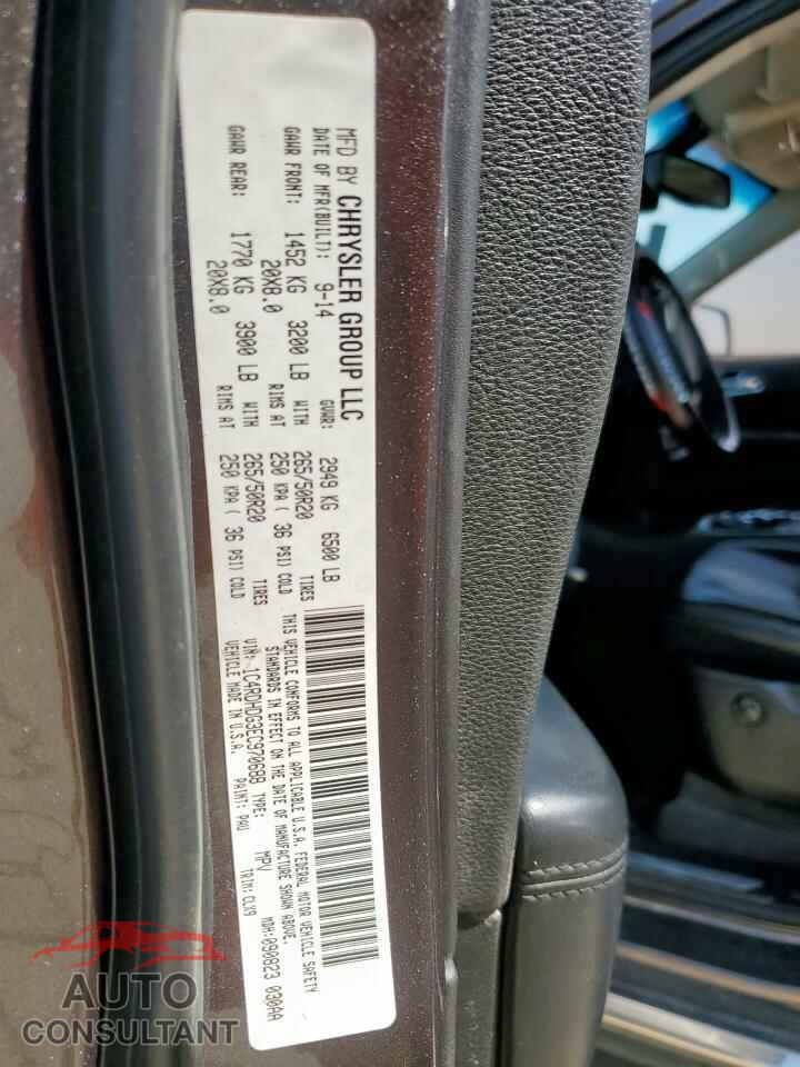 DODGE DURANGO 2014 - 1C4RDHDG3EC970688