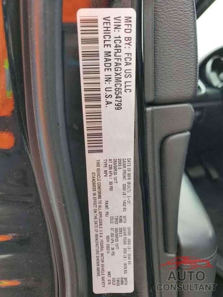 JEEP GRAND CHER 2021 - 1C4RJFAGXMC654799