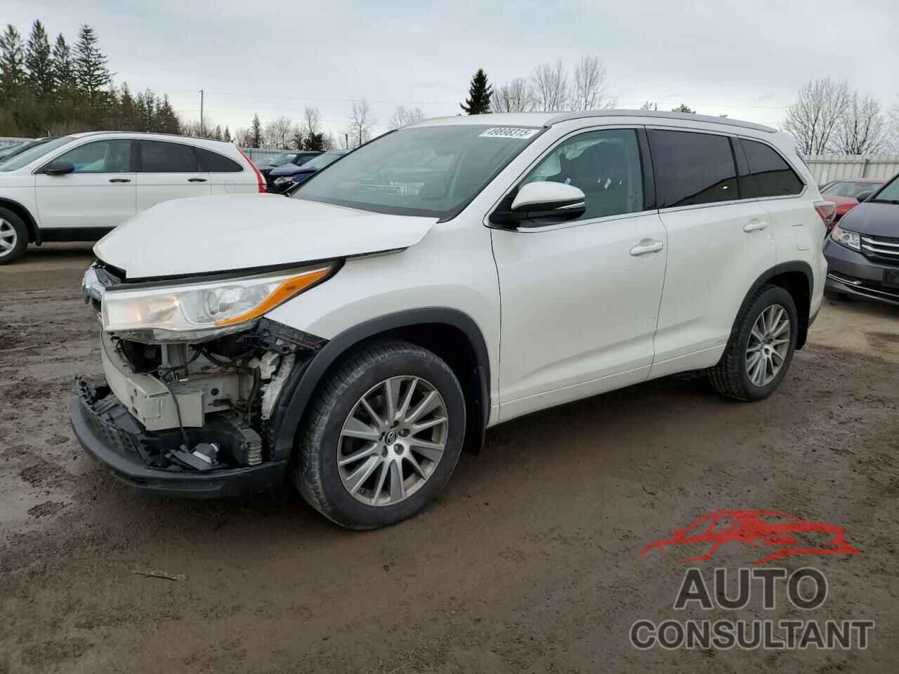 TOYOTA HIGHLANDER 2016 - 5TDJKRFH9GS234127