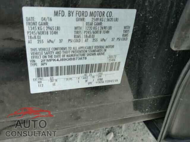 FORD EDGE 2016 - 2FMPK4J89GBB73878