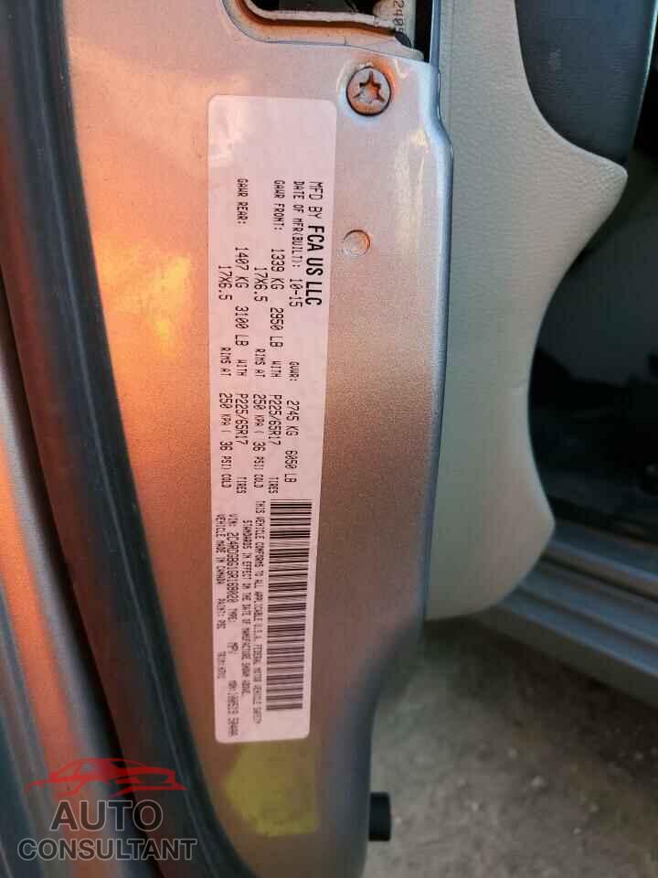 DODGE CARAVAN 2016 - 2C4RDGBG1GR168020