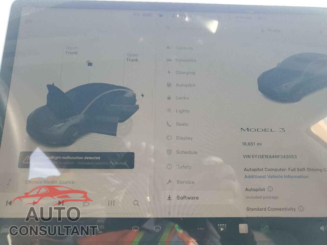 TESLA MODEL 3 2022 - 5YJ3E1EA4NF343053