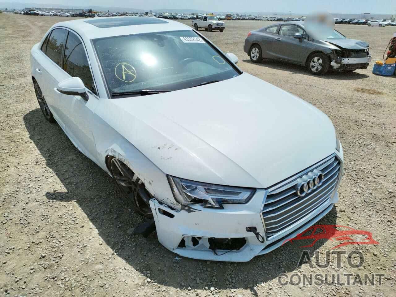 AUDI A4 2018 - WAULMAF44JA213236