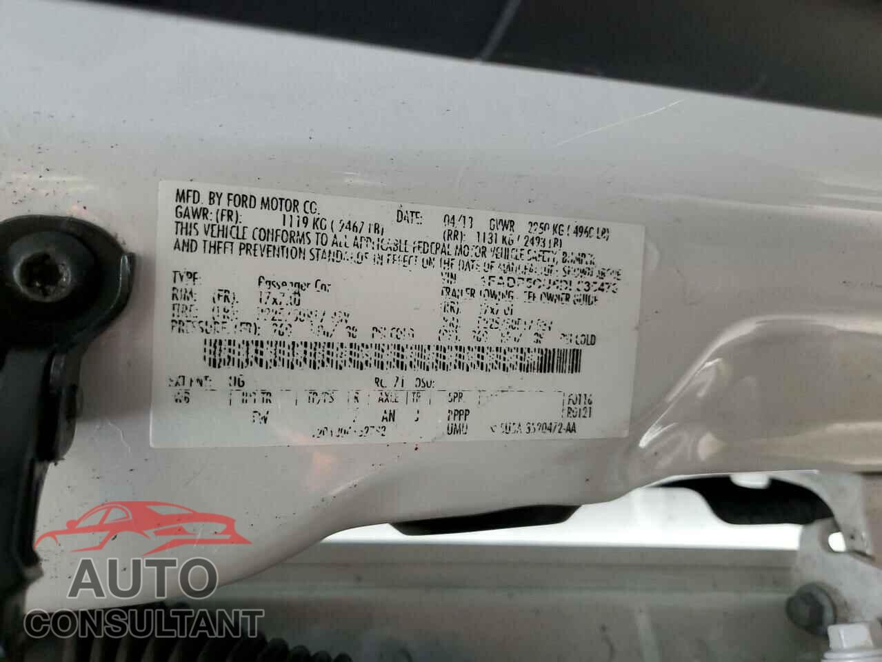 FORD CMAX 2013 - 1FADP5CU5DL535473