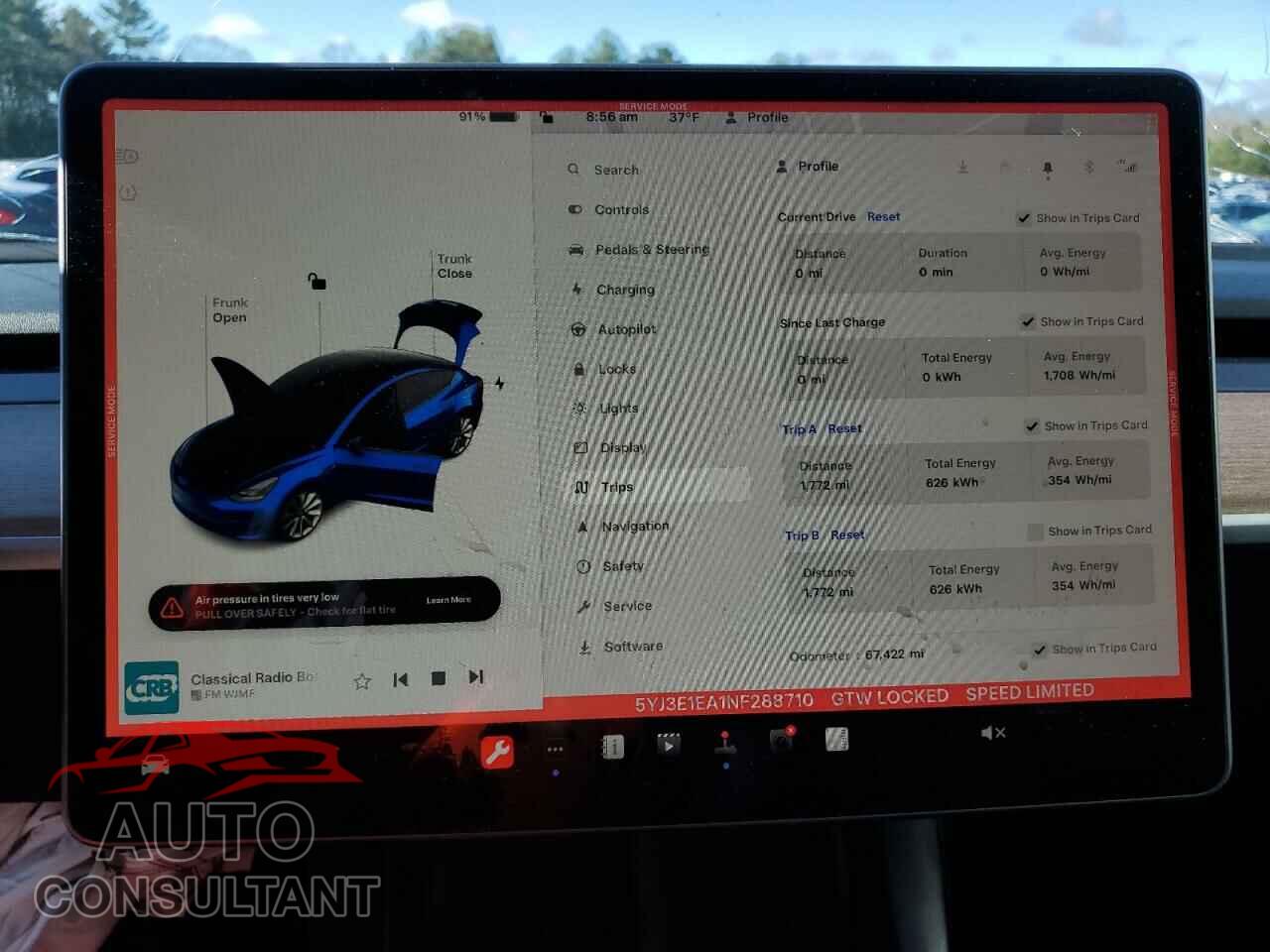 TESLA MODEL 3 2022 - 5YJ3E1EA1NF288710
