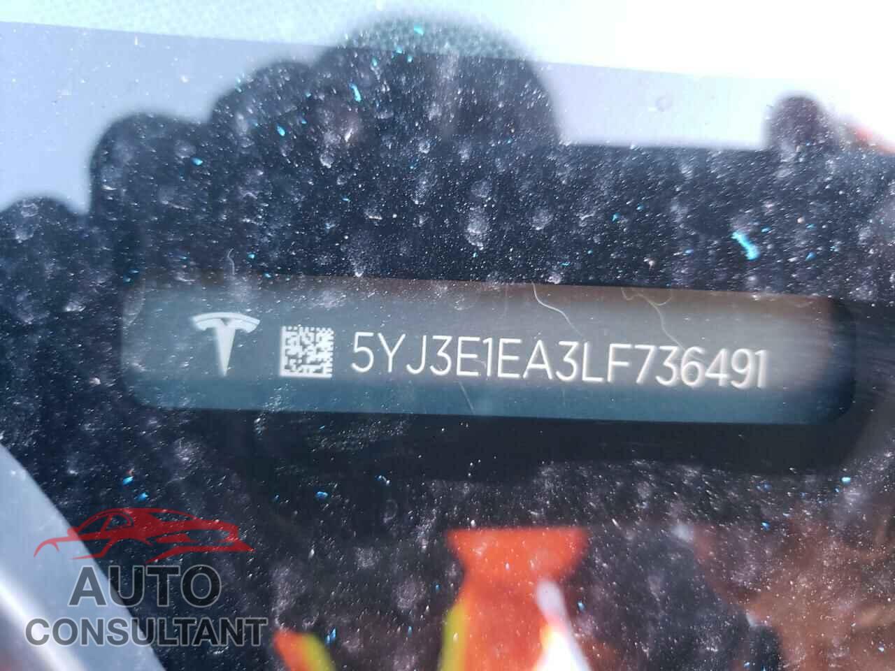 TESLA MODEL 3 2020 - 5YJ3E1EA3LF736491