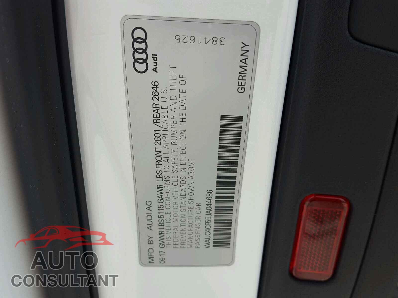 AUDI S5/RS5 2018 - WAUC4CF55JA044686