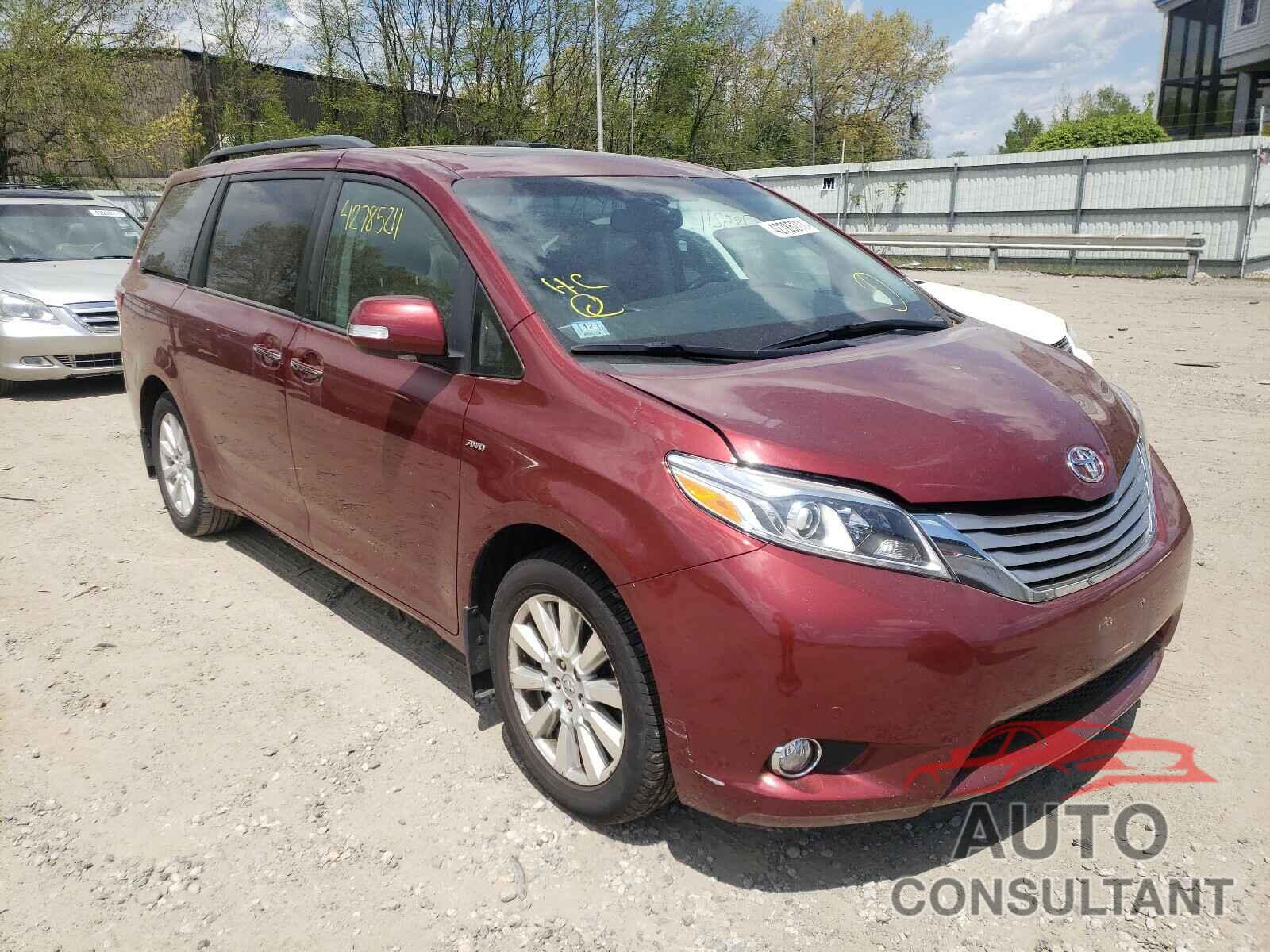 TOYOTA SIENNA 2017 - 5TDDZ3DCXHS173613