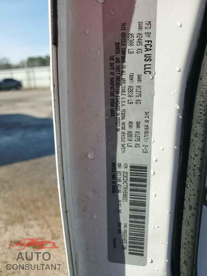 DODGE CHARGER 2019 - 2C3CDXCT7KH598221