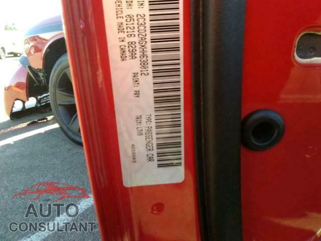 DODGE CHALLENGER 2017 - 2C3CDZAGXHH638012
