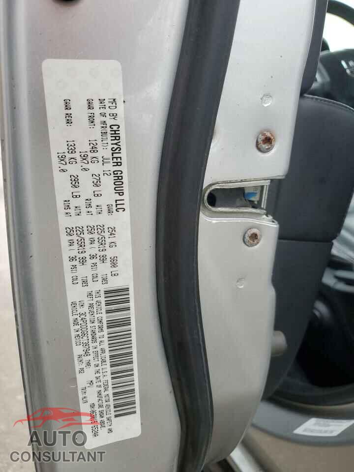 DODGE JOURNEY 2012 - 3C4PDDDG6CT397948